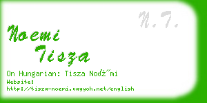 noemi tisza business card